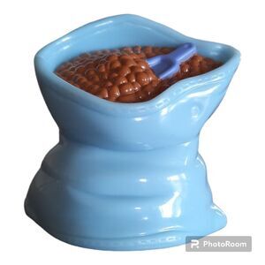 Fisher Price Loving Family Dollhouse Blue Pet Puppy Dog Cat Food Bag Animal Feed